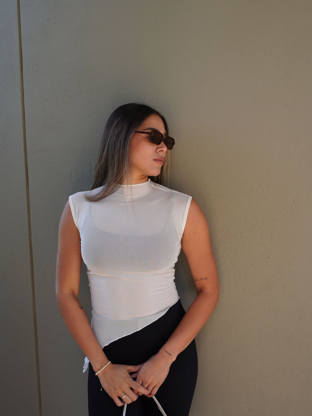 Blusa malla clara